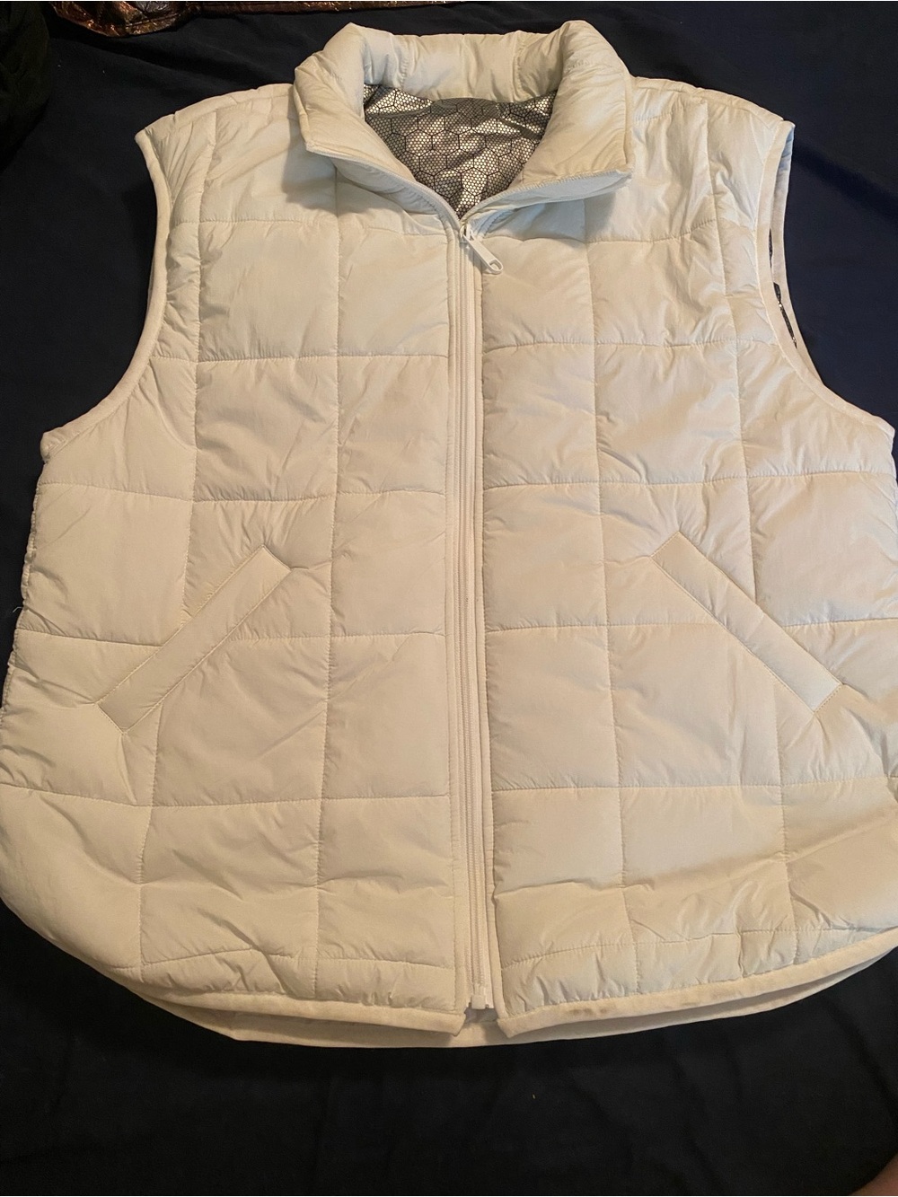 Amazon Women's white Puffer Vest